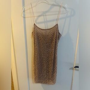 pearl beaded dress size medium